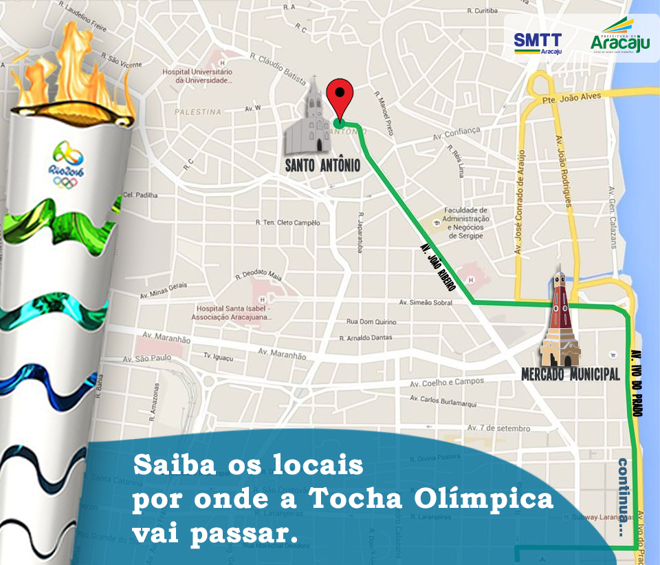 SMTT organiza o trânsito para condução da Tocha Olímpica - SMTT Aracaju